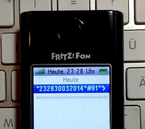 Fritz!Fon Datum und Uhrzeit