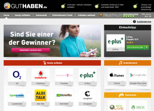 Screenshot Guthaben.de