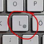 AT-Zeichen auf der Mac Tastatur