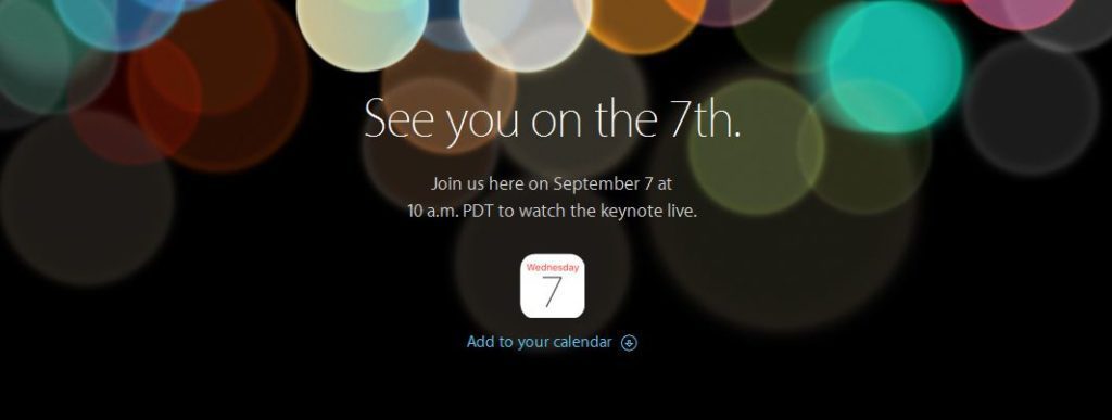 apple keynote 2016 iphone 7 september stream