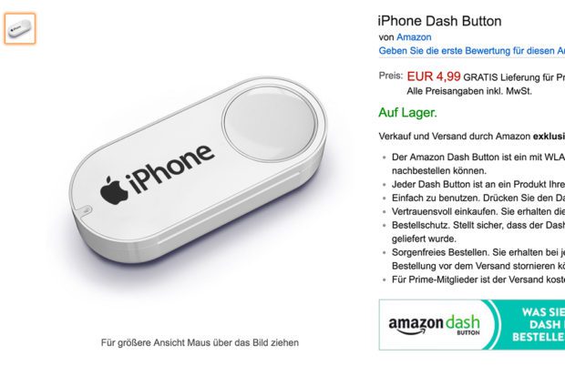 Amazon Dash Button iPhone Postillon