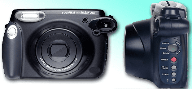 fujifilm instax 210 sofortbildkamera polaroid hp mobile fotodrucker unterwegs vergleich