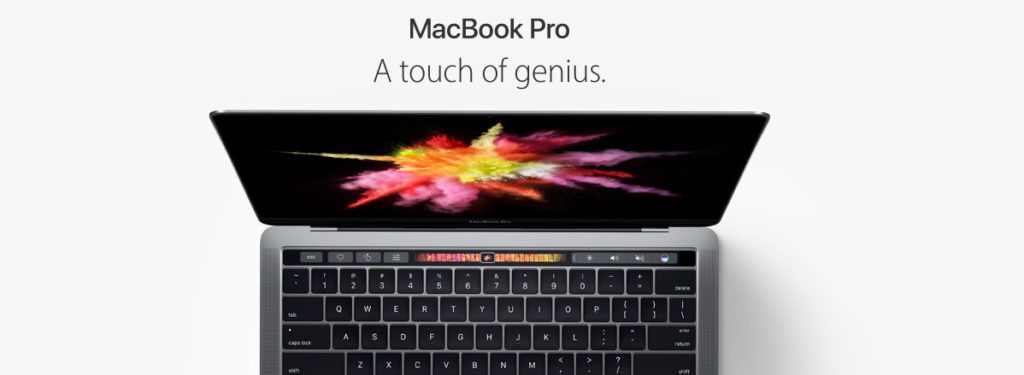 Das MacBook Pro 2016 mit Touch-Bar und Touch-ID – ein schönes Laptop, aber brauche ich das wirklich??? (Screenshot von Apple.com)