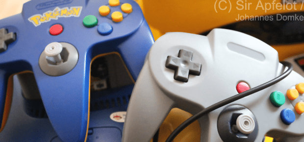 N64 nachgemachter Controller ohne Nintendo Schriftzug