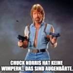 Chuck Norris Witz "Augenbärte".