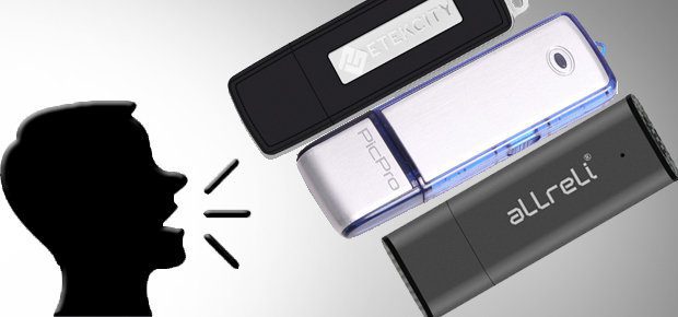 USB Stick und digitales Diktiergerät in einem: mit einem USB Voice Recorder Stick könnt ihr Daten sichern und Gespräche aufzeichnen. Produktbilder: Amazon