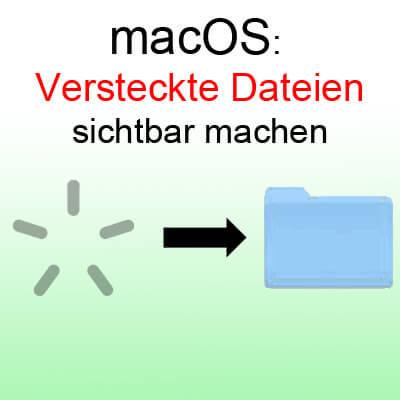 Versteckte Dateien und versteckte Ordner sichtbar machen unter macOS Sierra am Apple Mac, iMac oder MacBook mit einfacher Tastenkombination / Shortcut mit CMD Shift und Punkt Taste.