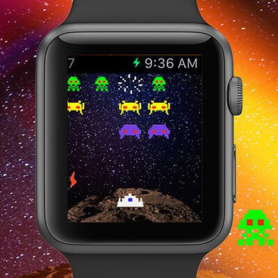 Space Invaders App für watchOS 3 und iOS, Invaders mini für Apple Watch herunterladen, App Store für iPhone Download. Space Invaders auf dem iPhone spielen. Kostenlos, gratis.