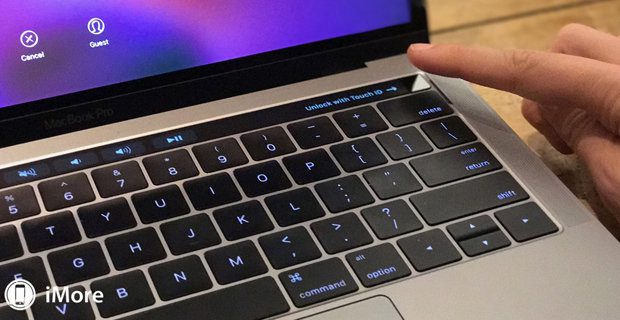 Im 2017 Testbericht zum 2016er MacBook Pro von Apple wurde die Touch ID positiv bewertet; auch die Touch Bar kam gut weg. Bild: iMore.com