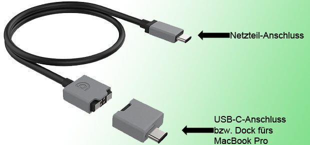 Ab Q2 2017: Das Griffin BreakSafe Ladekabel mit USB-C Anschluss und 100W Leistung für das MacBook Pro late 2016. 2017 Amazon