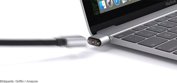 Die BreakSafe USB-C Kabel zum Aufladen von MacBook und MacBook Pro bringen einen magnetischen Anschluss mit. Ein guter Ersatz für den fehlenden <a class=