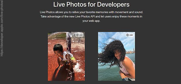 Live Photos auf einer Webseite einbauen, das geht mit der entsprechenden API von Apple: LivePhotosKit JS. Die Links zu den Skripten sowie weitere Details und Gedanken findet ihr hier.