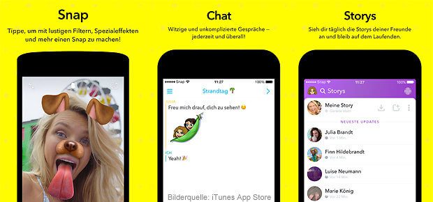 Snapchat App iOS iPhone und Android Download