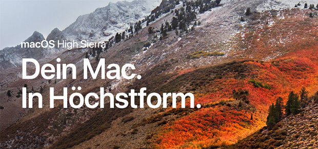 Apple Betriebssystem macOS High Sierra 10.13 