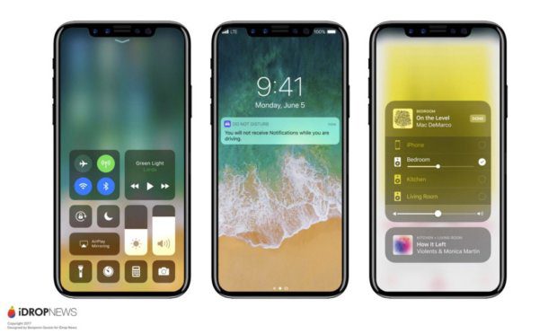 Es gibt eine Menge iPhone X Gerüchte und Leaks zu iOS 11 Golden Master, neuen AirPods, einem möglichen iPhone 8 und so weiter. Dieses Bild soll das neue Premium-Smartphone von Apple zeigen. Quelle: iDropNews
