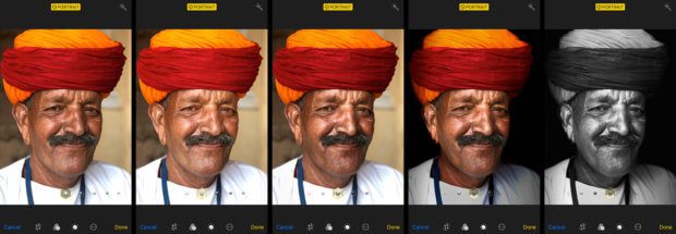 Die verschiedenen Portrait- und Portraitlicht-Modi beim iPhone 8 Plus mit iOS 11.