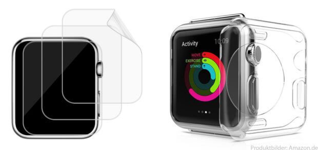 Der Displayschutz gehört zum praktischen Zubehör für eine Smartwatch. Ob Apple Watch Panzerglas, Liquid-Folie, Displayschutzfolie im Mehrfachpack oder Hülle / Case für die Apple Watch - hier findet ihr eine Auswahl!