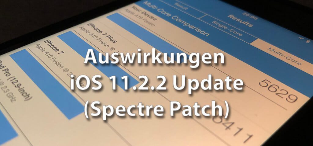 Verlangsamt das Update auf iOS 11.2.2 das iPhone und iPad merklich? Ich habe nachgemessen.