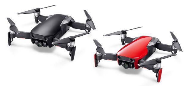 Neben der Auswahl der drei Drohnen-Sets und weiterer Produkte wie den DJI Goggles habt ihr auch die Wahl der Farbe: Arctic-Weiß, Onyx-Schwarz oder Flammen-Rot