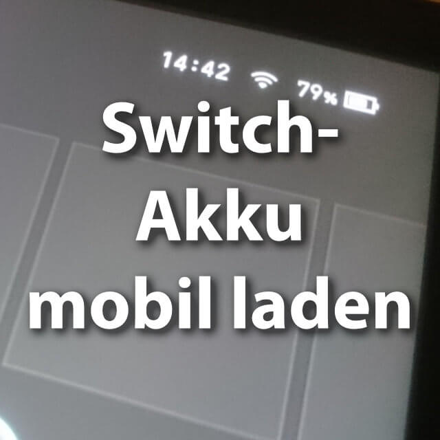Nintendo Switch Akkuhülle oder Powerbank.