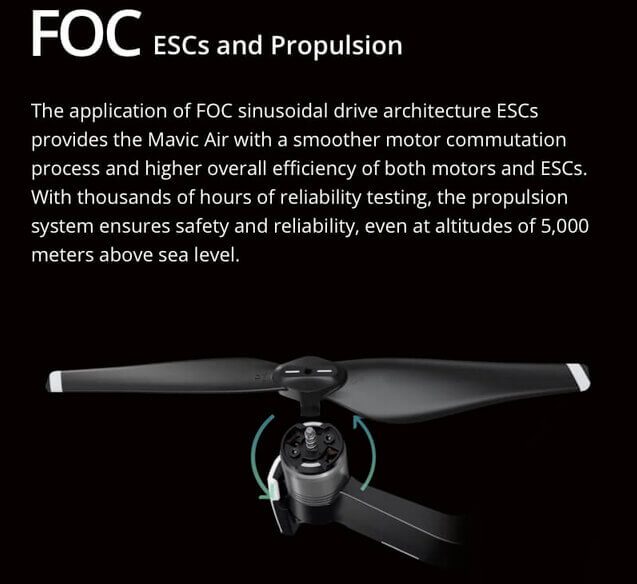 FOC - Ansteuerung der Motoren in Sinusform macht die Drohne deutlich leiser.