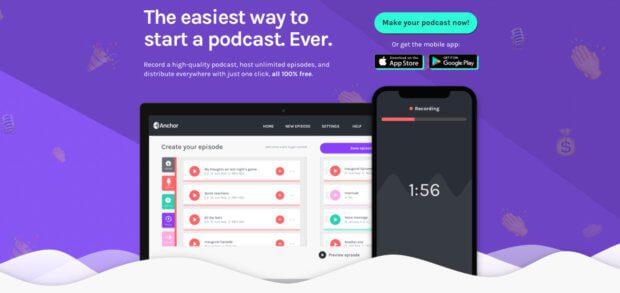 Anchor.FM ist eine weitere, einfache Lösung, um Podcasts aufzunehmen und zu senden - direkt per App über iPhone, iPad oder Android-Gerät.