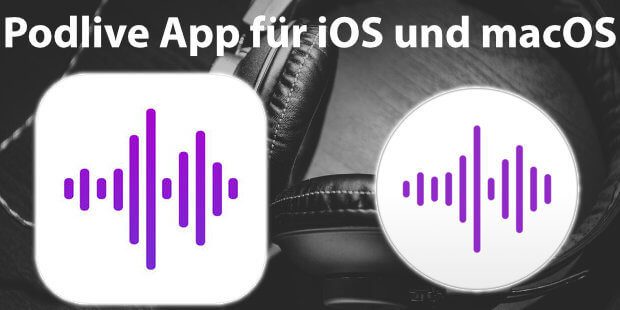 Podlive (Premium) für iPhone und iPad ab iOS 11.3 und Mac mit macOS ist ideal, wenn ihr eine Podcast App wollt, mit ihr Livestreams verfolgen und per Chat daran teilhaben wollt.