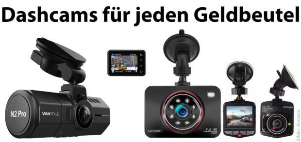 Eine Dashcam kaufen, das ist zum kleinen Preis, für umfangreiche Funktionen aber auch mit einem großen Geldbeutel möglich. Dashcams, Autokameras und Verkehrskamera-Modelle findet ihr hier.