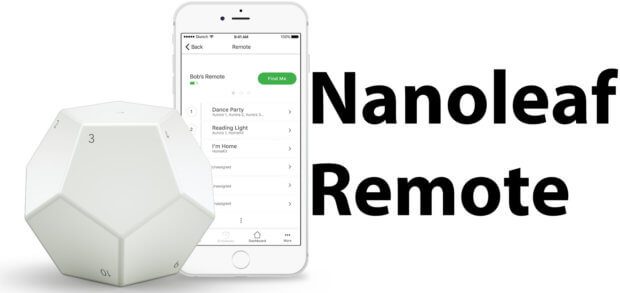 Die Nanoleaf Remote dient als Fernbedienung für die Light Panels des Herstellers sowie über iPhone und iPad, Apple TV oder HomePod auch für HomeKit-Geräte im Smart Home.