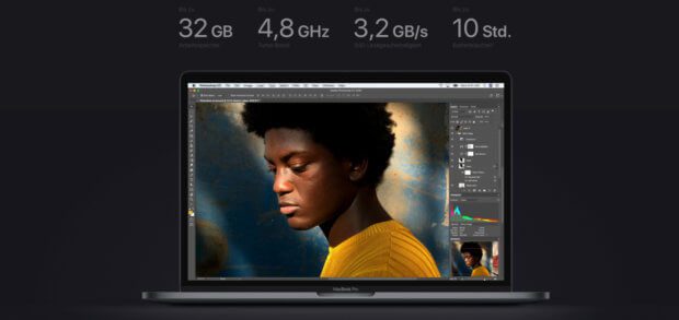 Das 2018-Upgrade des Apple MacBook Pro wird auf der Apple-Webseite mit dem Slogen "Pro wie noch nie" beworben.