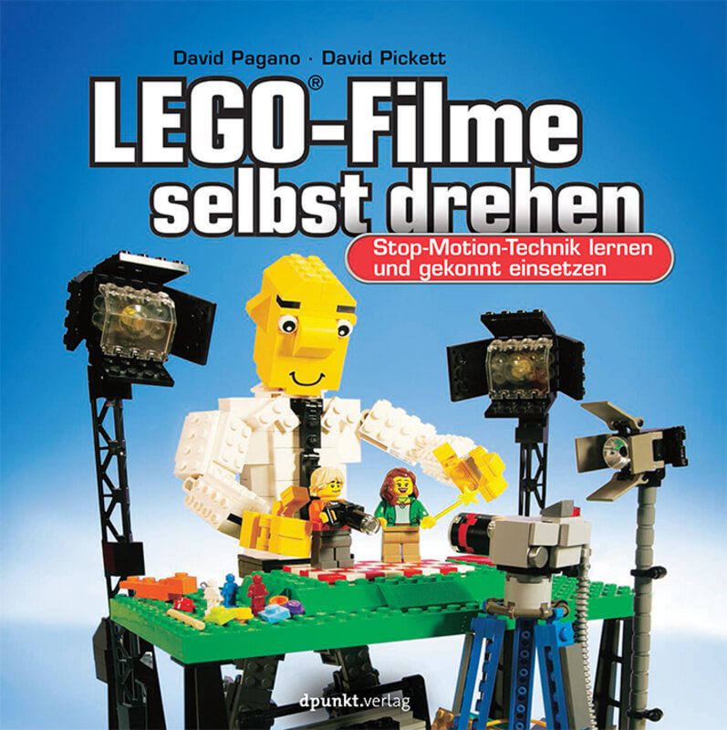LEGO Filme selbst drehen - das Buch von David Pagano und David Pickett bietet Profi-Tipps, Bilder und Details zu allen Bereichen von Bildfrequenz über Licht und Ton hin zur Ideen-Findung. Bildquelle: Verlag