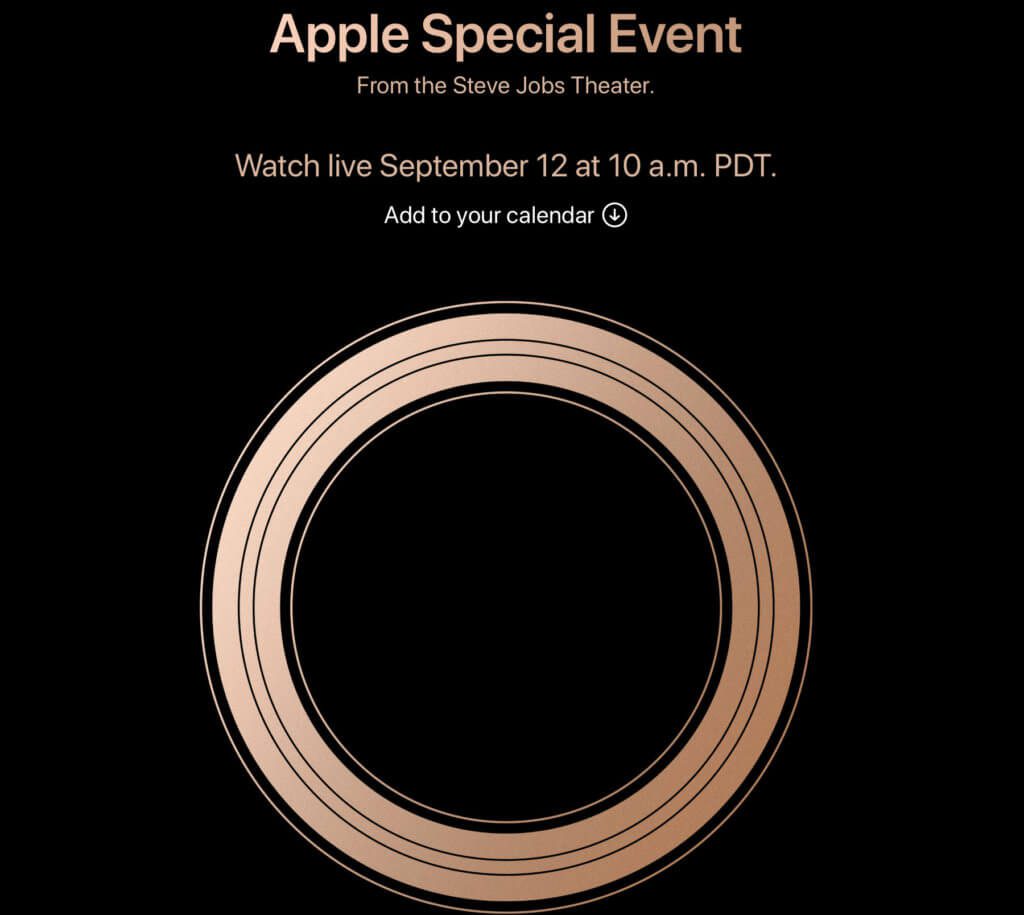 Das Apple Special Event hat einen offiziellen Termin: am 12. September 2018 sehen wir das neue iPhone sowie weitere neue Geräte und Technologien aus <a class=