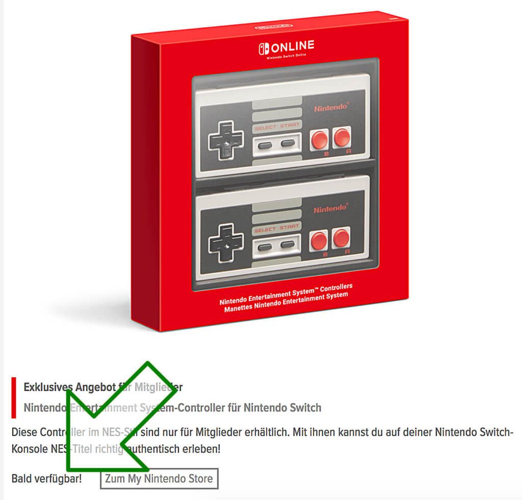 Die Nintendo Switch NES Controller kaufen - das geht zum Start von Nintendo Switch Online noch nicht. Aber in Bälde ;)