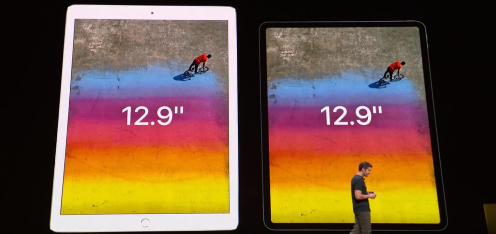 Im Vergleich zum Vorgänger ist das neue "große" iPad Pro zwar kleiner, bietet aber die gleiche Display-Größe (mit höherer Auflösung).