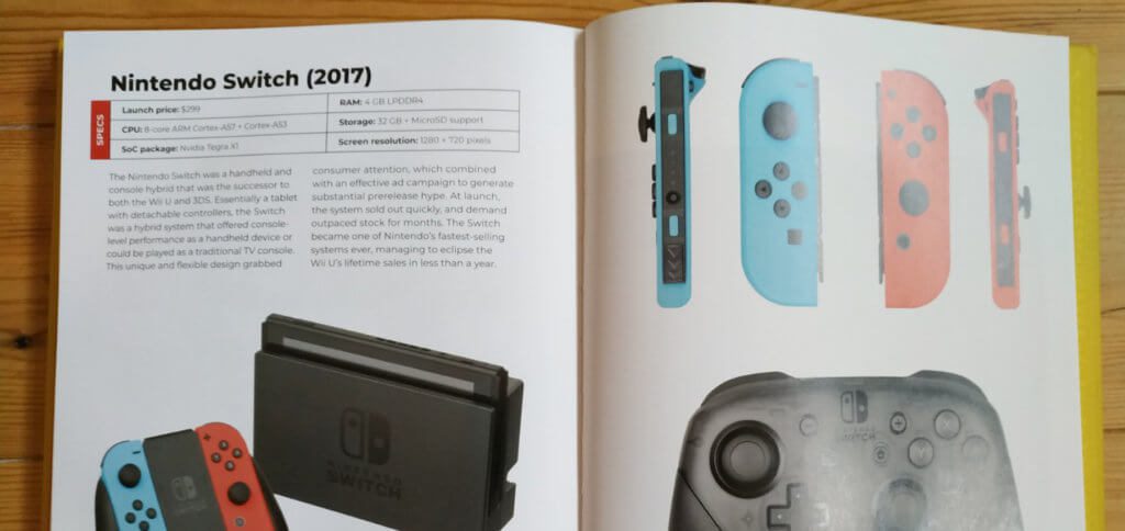 Der Nintendo Switch werden in "The Game Console: A Photographic History from Atari to Xbox" gleich vier Seiten gewidmet.