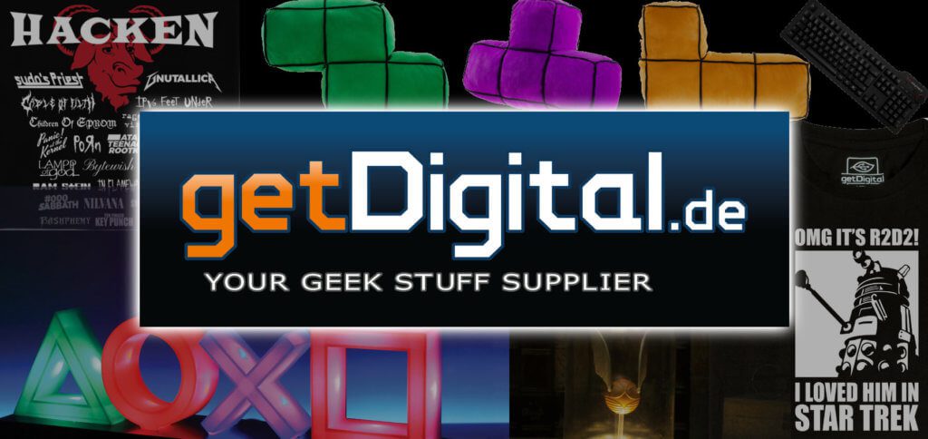 getDigital ist ein super Onlineshop für Nerds und Geeks. Der Geek Shop aus Kiel hat nicht nur tolle Produkte, sondern auch schnellen Versand und Support. Bilderquelle: getDigital.de