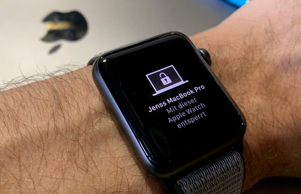 Ein extrem praktisches Feature: Mit der Apple Watch läßt sich der Mac – in meinem Fall das MacBook Pro – automatisch entsperren (Foto: Sir Apfelot).