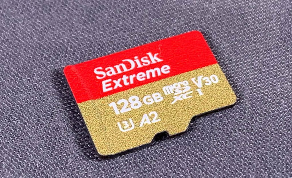 Die letzte SanDisk Extreme, die ich für meine Insta360 One X gekauft habe, hat "von Haus aus" schon eine Einstufung als A2-microSD-Karte erhalten (Foto:Sir Apfelot).