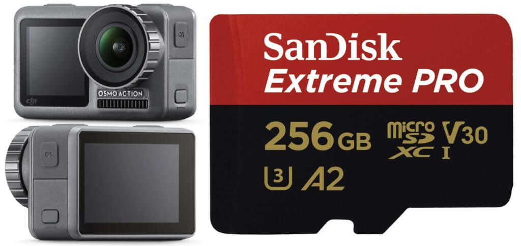 Die beste SD-Karte für die DJI Osmo Action Kamera ist eine microSD-<a class=