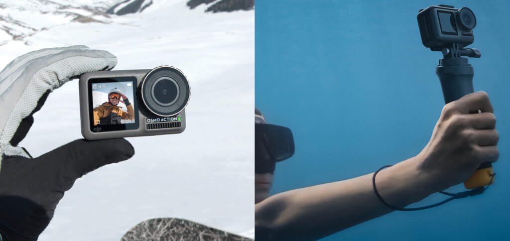 Die DJI Osmo Action ist die neue Sport-Kamera des Drohnen-Herstellers aus China. Eine Kampfansage an GoPro und mit den technischen Daten sowie dem Preis eine klare Alternative! Bilder: DJI