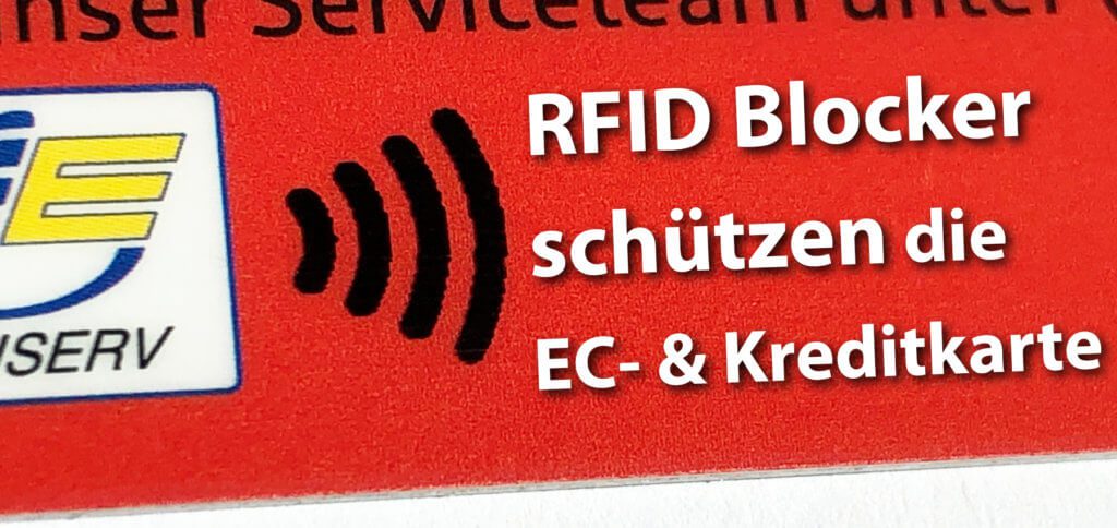 Ein RFID Blocker bzw. eine NFC Schutzhülle ist eine sichere Hülle für EC-Karte, Kreditkarte und Ausweis. Auch für den Reisepass gibt es diesen Schutz.