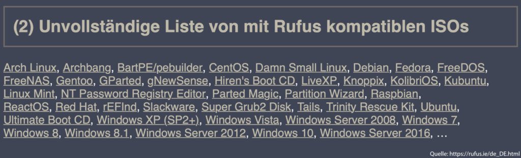 Mit Rufus unter Windows könnt ihr einen bootbaren USB-Stick erstellen – von Windows, Linux und vielen anderen Betriebssystemen.
