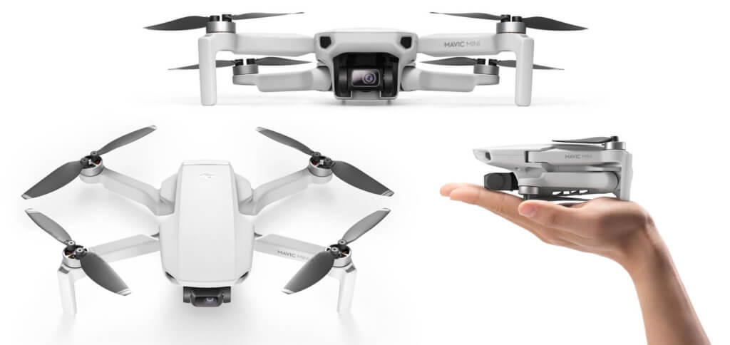Die neue DJI Mavic Mini Drohne bietet einen Einstieg in die Aufnahme von Fotos und Videos aus der Luft. Bilderquelle: dji.com