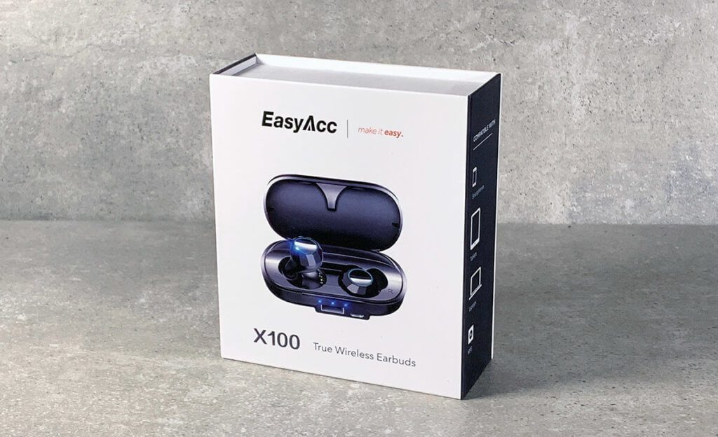 Die EasyAcc X100 kommen in einer netten Verpackung mit Magnetverschluss (Foto: Sir Apfelot).