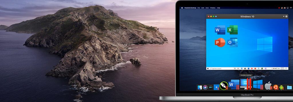 Mit Parallels Desktop 15 unter macOS Catalina könnt ihr auch Windows auf dem Mac sowie per Sidecar auf dem iPad nutzen. Außerdem lassen sich über eine Mojave VM weiterhin 32 Bit Apps ausführen. Bildquelle: Parallels