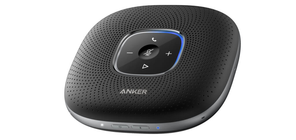 Der Anker PowerConf ist ein akkubetriebener Lautsprecher für Telefonkonferenzen. Mit 6 Mikrofonen, Smartphone-Anschluss über u. a. USB, Lichtring für Anzeige der aktuellen Sprachverstärkungen und mehr Features wurde er auf der CES 2020 vorgestellt.