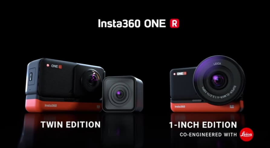 Die Insta360 One R gibt es in diversen Zusammenstellungen. Besonders im Fokus ist die Twin Edition und die 1-Inch Edition (Fotos: Insta360).