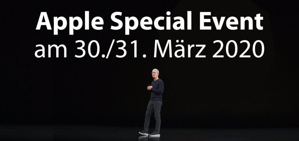Das nächste Apple Special Event könnte am 30. oder 31. März 2020 stattfinden. Zu erwarten sind das iPhone SE 2 (oder iPhone 9), ein neues iPad Pro, AirTags, Over-Ear-Kopfhörer, eine neue Apple TV Box und mehr!