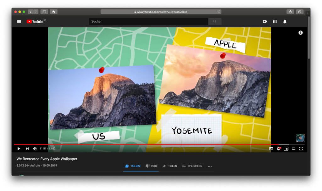 Wie einfach oder schwer ist es, Mac OS X und macOS Schreibtisch-Wallpaper nachzustellen? Im folgenden Video seht ihr es ;)