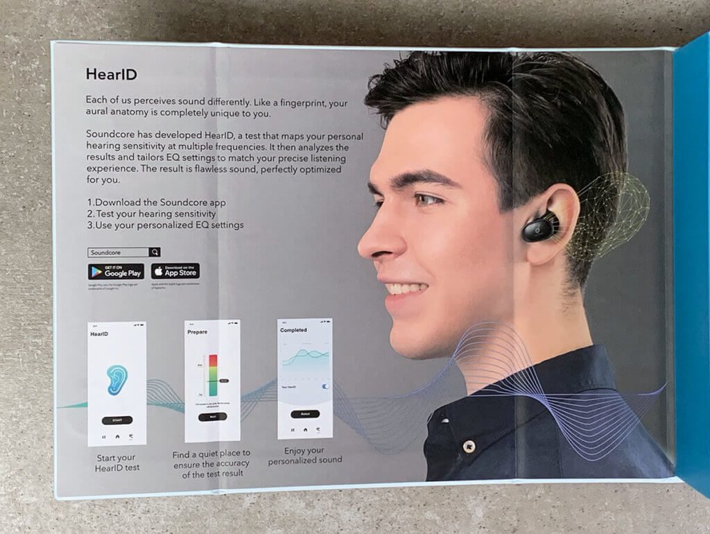 Die individuelle Anpassung des Klangs an das Gehör des Benutzers ist über die Soundcore App am iPhone möglich.